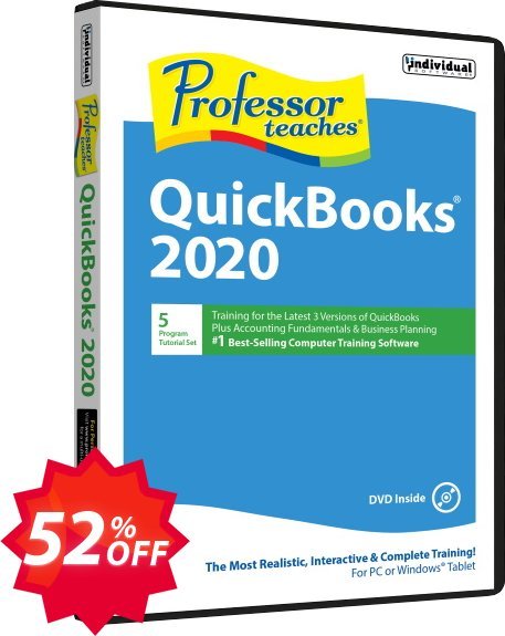 Professor Teaches QuickBooks 2020 Coupon code 52% discount 
