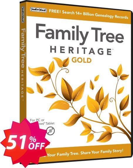 Family Tree Heritage Gold 16 Coupon code 51% discount 