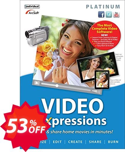 Video Expression Platinum Coupon code 53% discount 