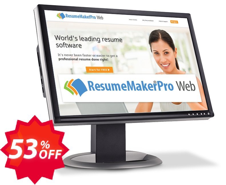 ResumeMaker Professional for Web, Annual Subscription  Coupon code 53% discount 