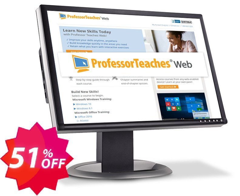 Professor Teaches Web Library, Annual Subscription  Coupon code 51% discount 