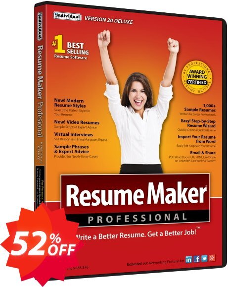 ResumeMaker Ultimate Coupon code 52% discount 