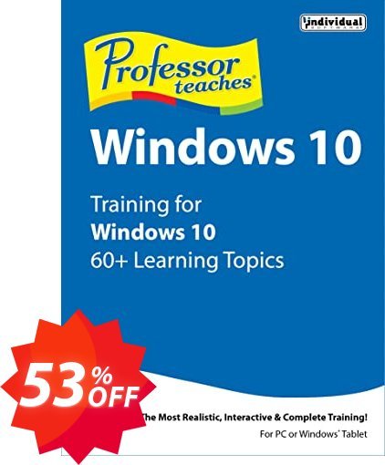 Professor Teaches WINDOWS 10 Tutorial Set Coupon code 53% discount 