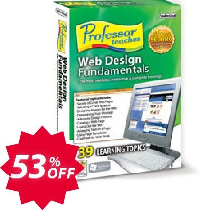 Professor Teaches Web Design Fundamentals Coupon code 53% discount 