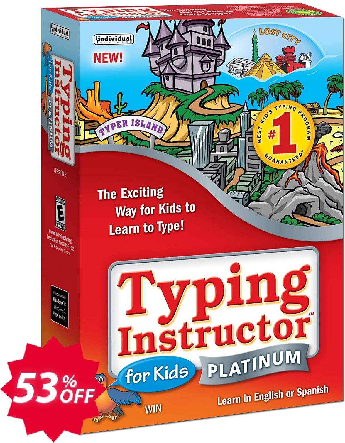 Typing Instructor for Kids Platinum Upgrade Coupon code 53% discount 