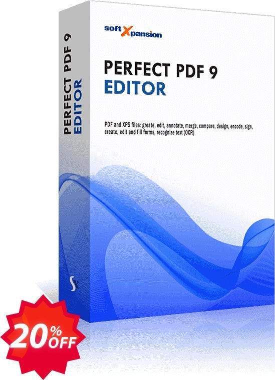 Perfect PDF 9 Editor Coupon code 20% discount 