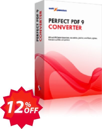 Perfect PDF 9 Converter Coupon code 12% discount 