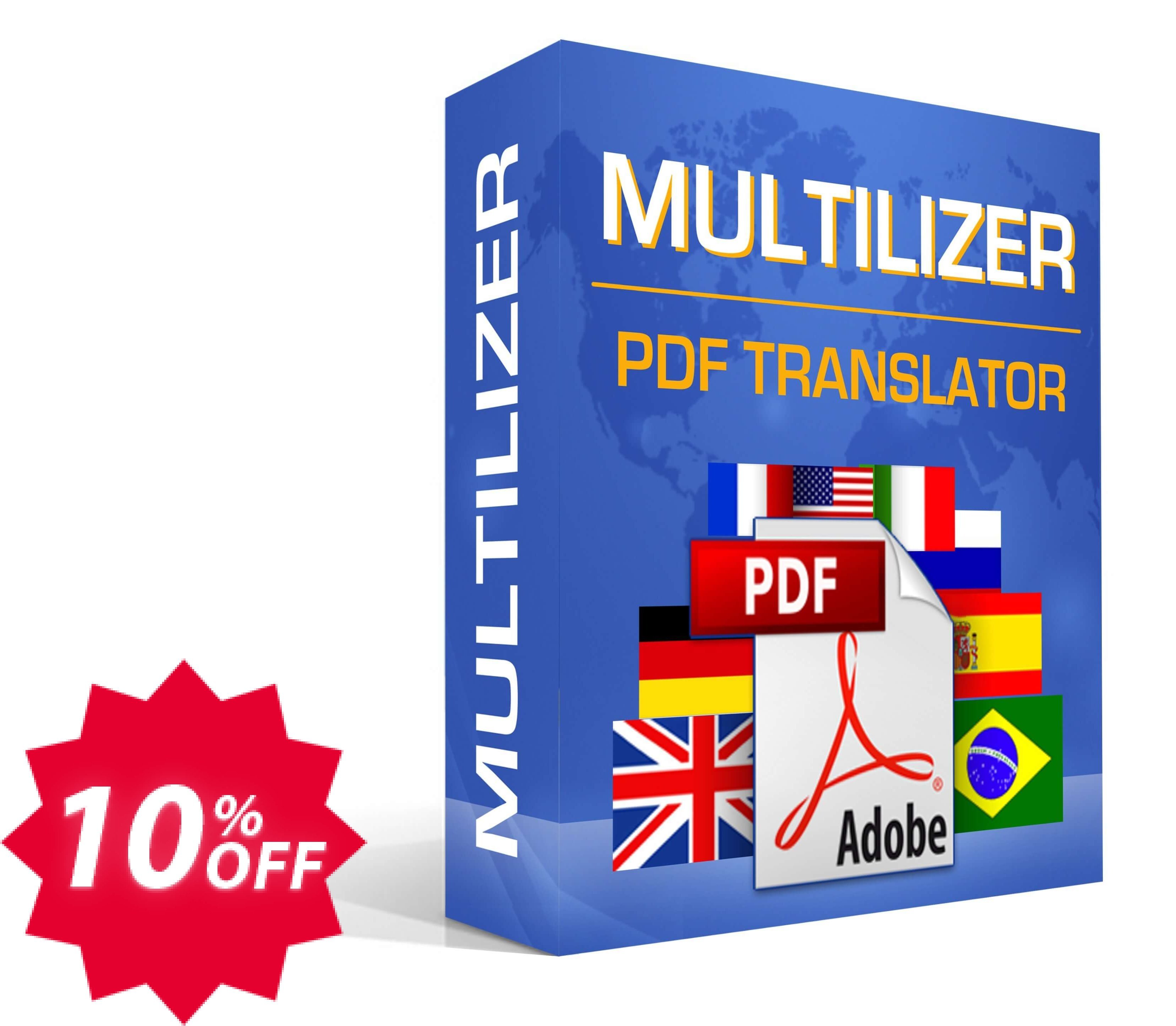 Multilizer PDF Translator Pro Coupon code 10% discount 