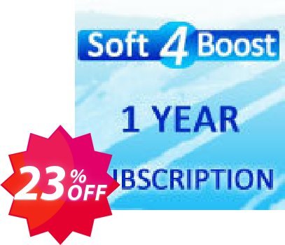 Soft4Boost Yearly Subscription Coupon code 23% discount 