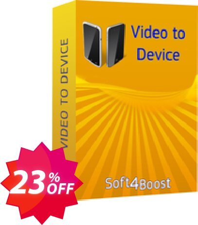 Soft4Boost Video to Device Coupon code 23% discount 