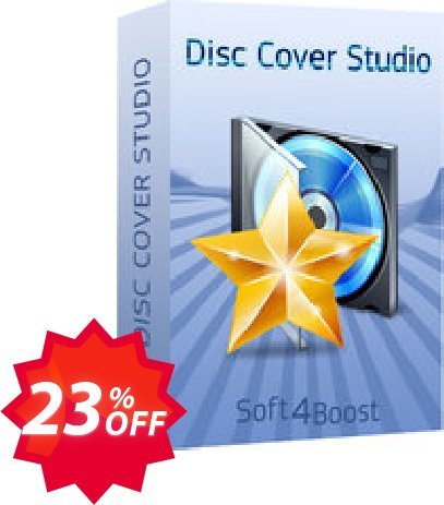 Soft4Boost Disc Cover Studio Coupon code 23% discount 