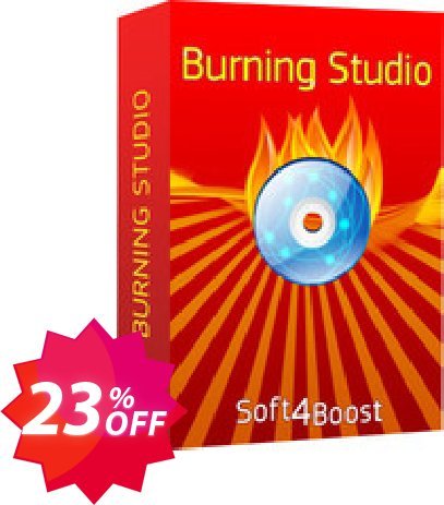 Soft4Boost Burning Studio Coupon code 23% discount 
