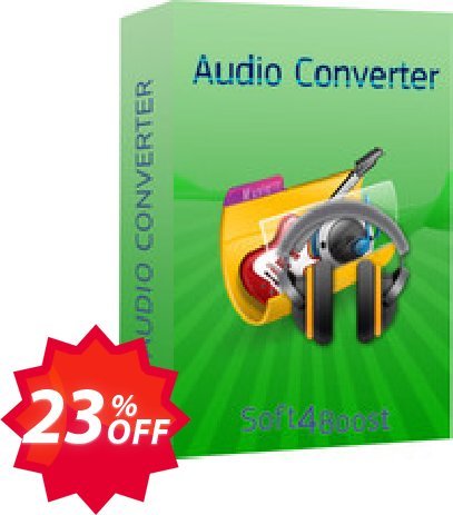 Soft4Boost Audio Converter Coupon code 23% discount 
