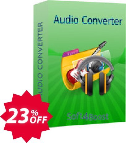 Soft4Boost Audio Converter Coupon code 23% discount 