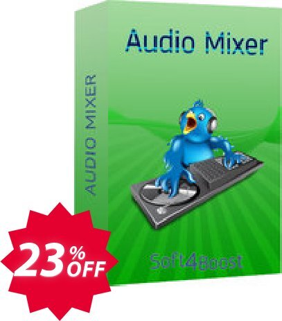 Soft4Boost Audio Mixer Coupon code 23% discount 