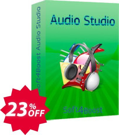 Soft4Boost Audio Studio Coupon code 23% discount 