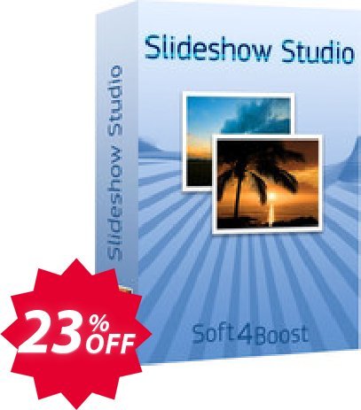 Soft4Boost Slideshow Studio Coupon code 23% discount 