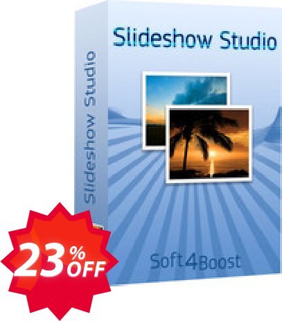 Soft4Boost Slideshow Studio Coupon code 23% discount 