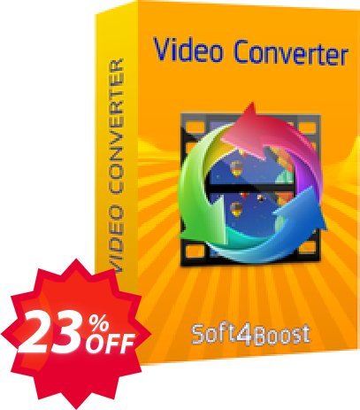 Soft4Boost Video Converter Coupon code 23% discount 