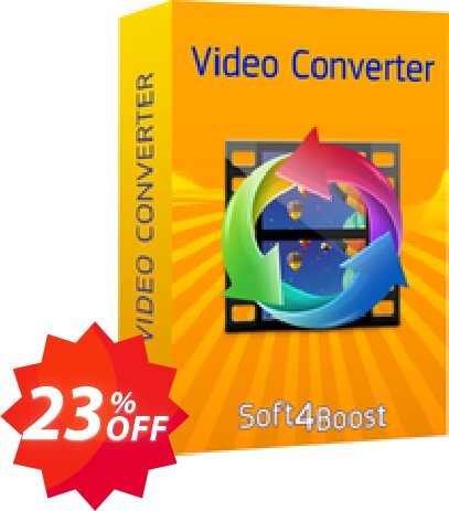 Soft4Boost Video Converter Coupon code 23% discount 