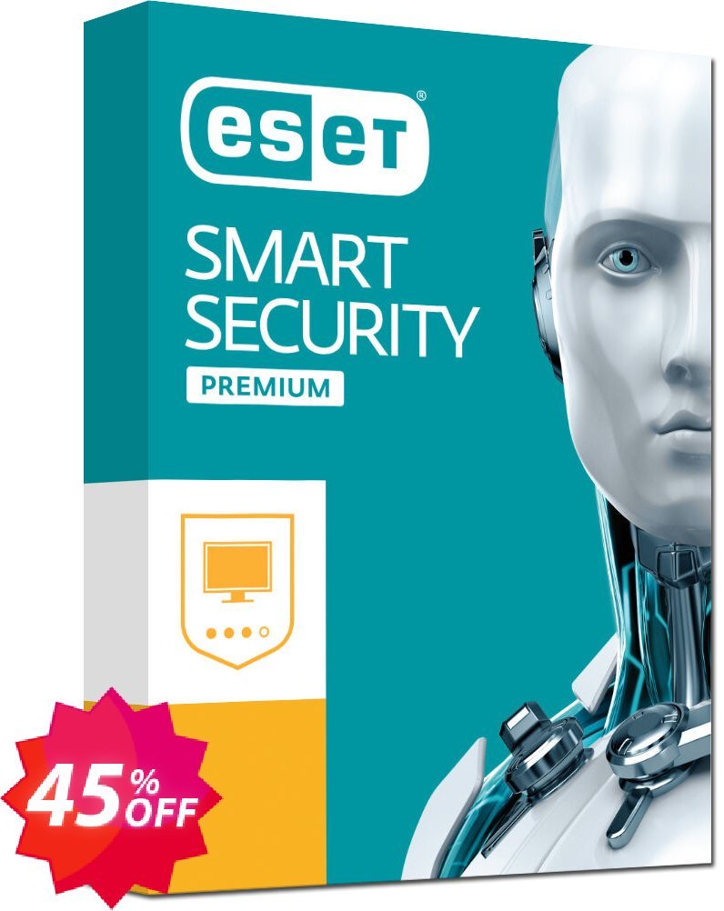 ESET Smart Security -  Yearly 5 Devices Coupon code 45% discount 