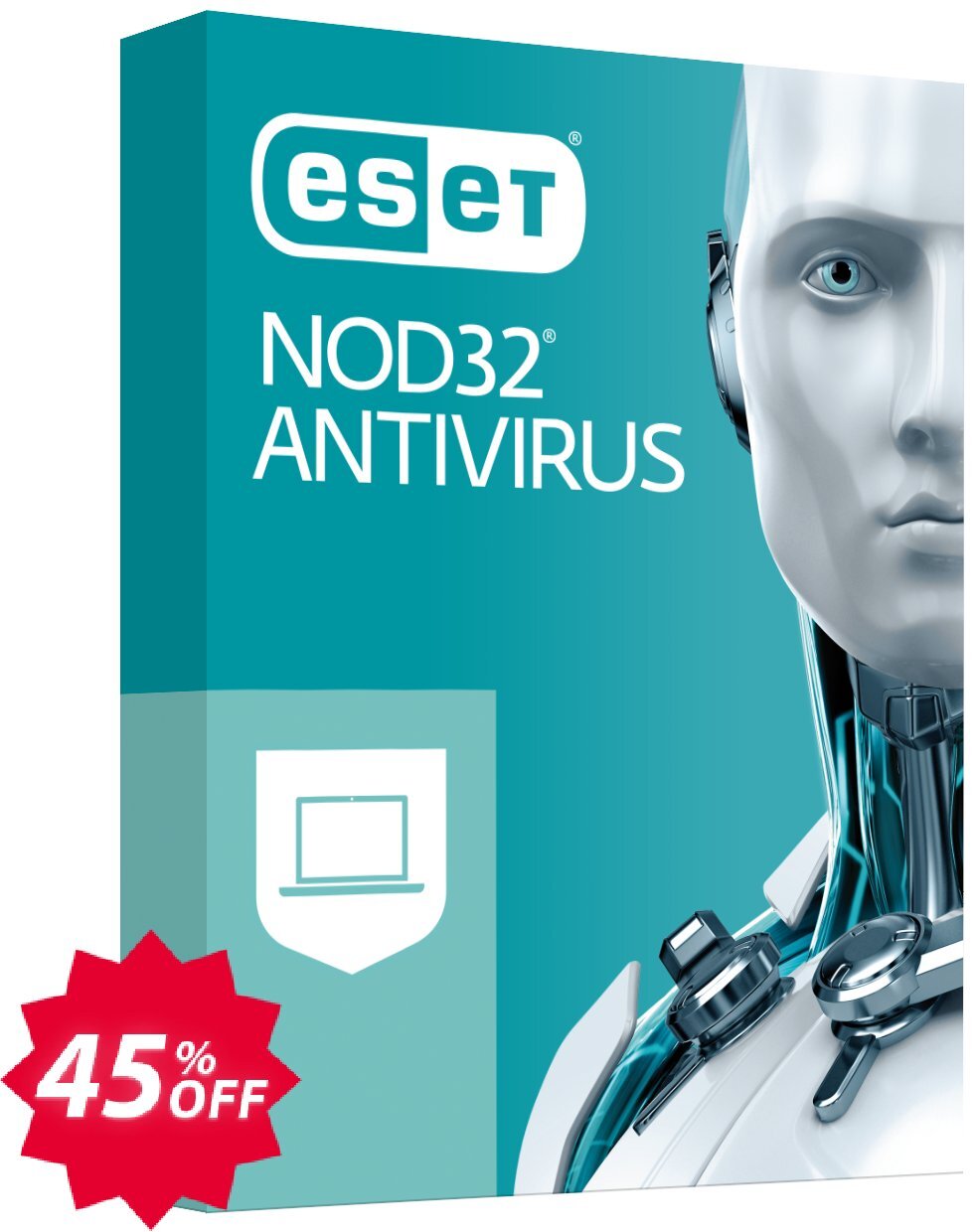 ESET NOD32 Antivirus -  3 Years 4 Devices Coupon code 45% discount 