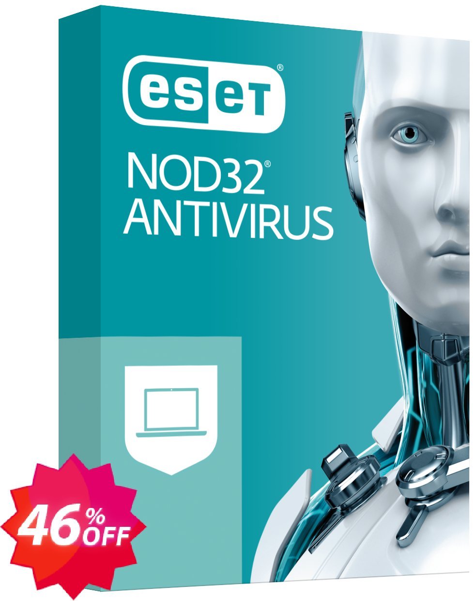 ESET NOD32 Antivirus Coupon code 46% discount 