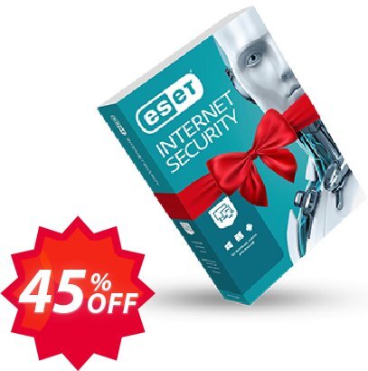 ESET Internet Security -  Yearly 2 Devices Coupon code 45% discount 