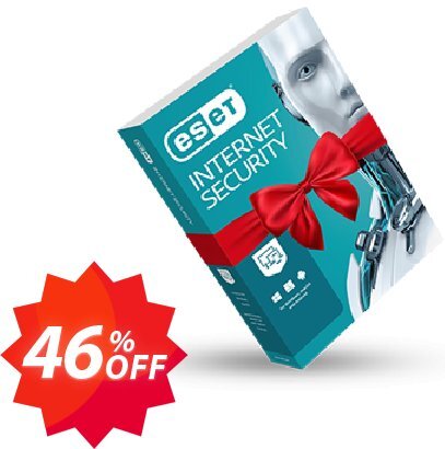 ESET Internet Security -  Yearly 4 Devices Coupon code 46% discount 