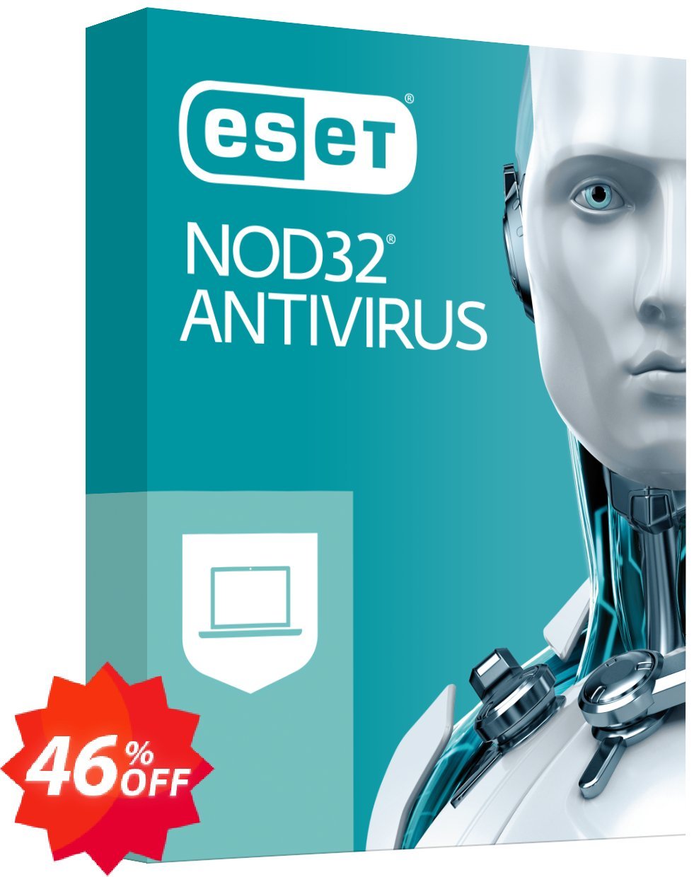 ESET NOD32 Antivirus -  Yearly 1 Device Coupon code 46% discount 