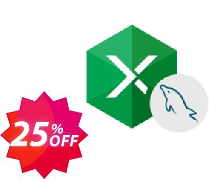 Excel Add-in for MySQL Coupon code 25% discount 