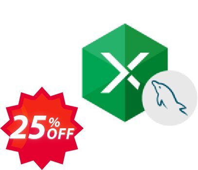 Excel Add-in for MySQL Coupon code 25% discount 