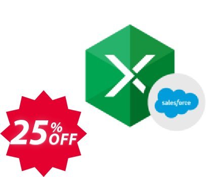 Excel Add-in for Salesforce Coupon code 25% discount 