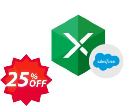 Excel Add-in for Salesforce Coupon code 25% discount 