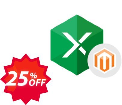 Excel Add-in for Magento Coupon code 25% discount 