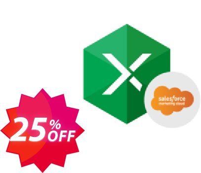 Excel Add-in for Salesforce Marketing Cloud Coupon code 25% discount 