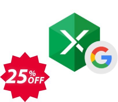 Excel Add-in for G Suite Coupon code 25% discount 