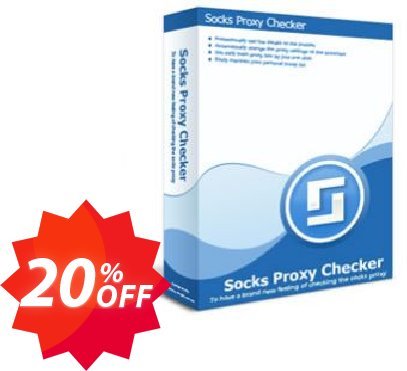 Socks Proxy Checker Professional Coupon code 20% discount 