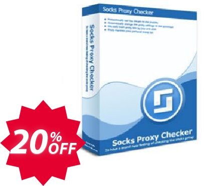 Socks Proxy Checker Professional Coupon code 20% discount 