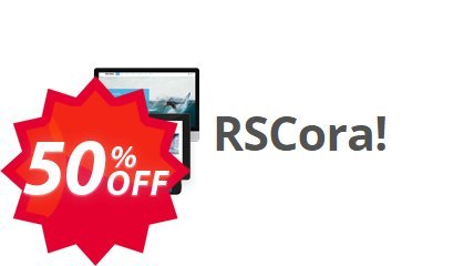 RSCora! Single site Subscription for 12 Months Coupon code 50% discount 