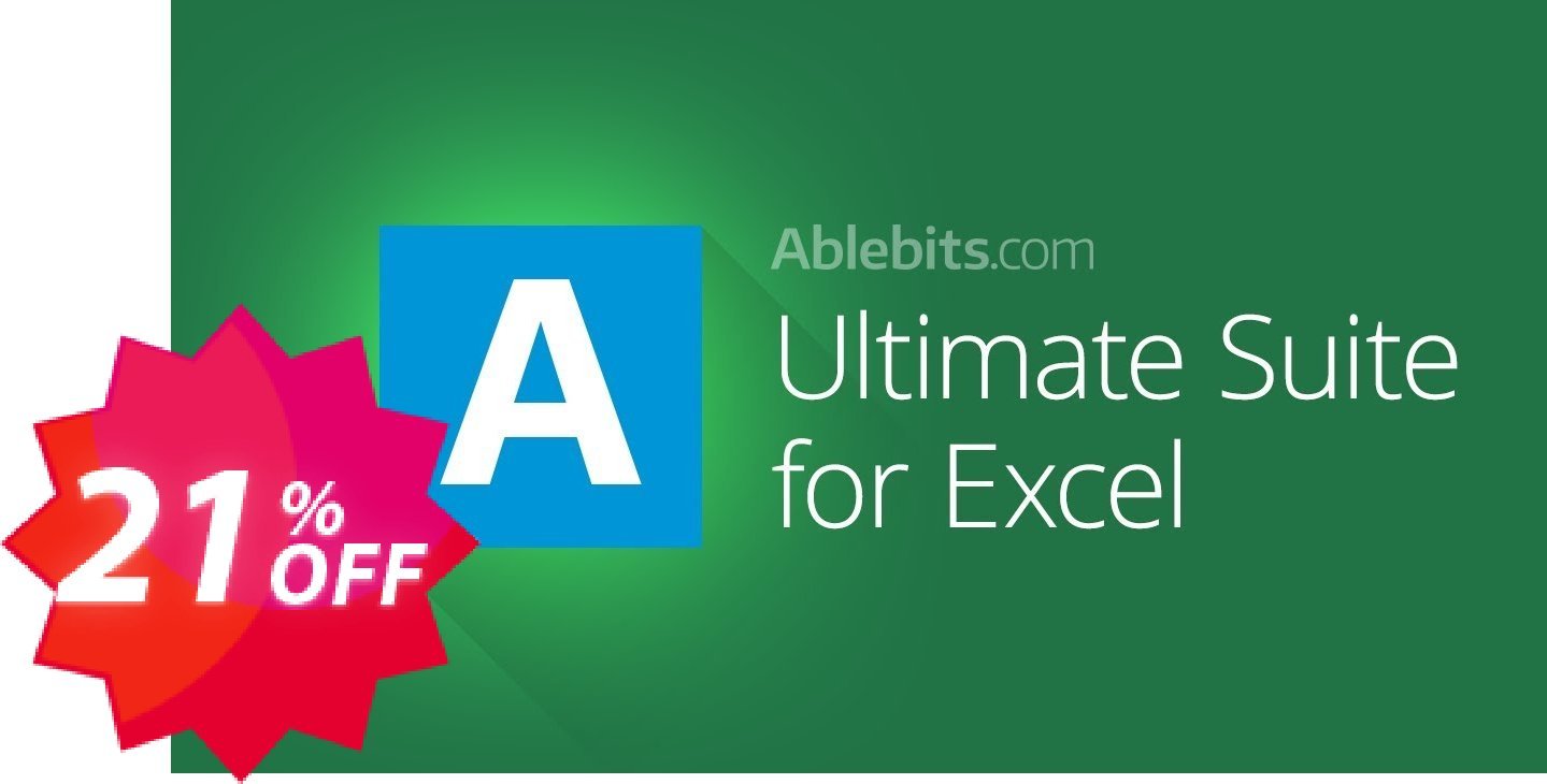 AbleBits Ultimate Suite for Excel Coupon code 21% discount 