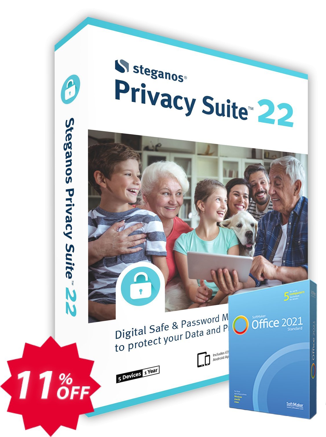 Steganos Privacy Suite 18, ES  Coupon code 11% discount 