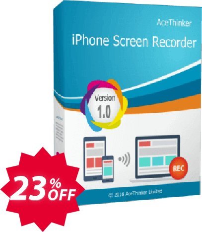 Acethinker iPhone Screen Recorder Coupon code 23% discount 