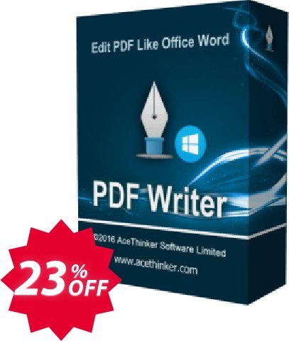 Acethinker PDF Writer Coupon code 23% discount 