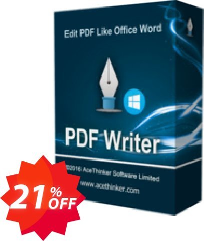 Acethinker PDF Writer lifetime Coupon code 21% discount 