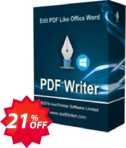 Acethinker PDF Writer lifetime, Academic  Coupon code 21% discount 