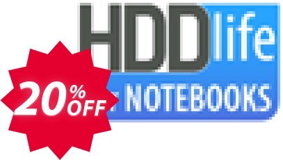 HDDLife for Notebooks Coupon code 20% discount 