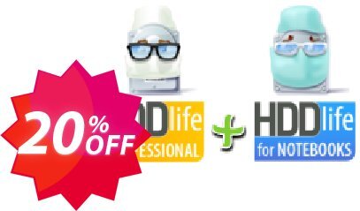 HDDLife bundle, Pro + Notebook  Coupon code 20% discount 