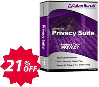 Cyberscrub Privacy Suite Coupon code 21% discount 