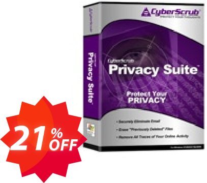 Cyberscrub Privacy Suite Coupon code 21% discount 